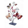 thumbnail image 1 of Heather Ann W089863-35 Butterflies Foiled and Lacquered Decorative 3-Votive Holder, Red, Orange & Gold, 1 of 4