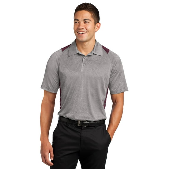 Heather Colorblock Contender Polo