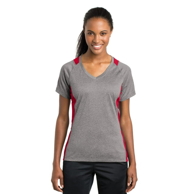 Heather Colorblock Contender VNeck Tee
