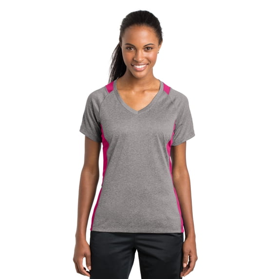 Heather Colorblock Contender VNeck Tee