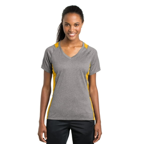 Heather Colorblock Contender VNeck Tee