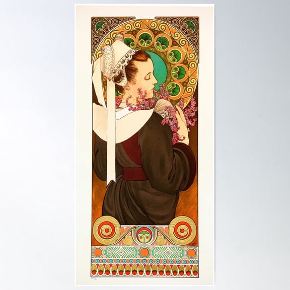 Heather From Coastal Cliffs Poster Wall Art, Modern Wall Decor For Living Room Bedroom, 8x12 UNFRAMED