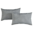 thumbnail image 1 of Greendale Home Fashions 19'' x 12'' Reversible Outdoor Throw Pillow, Set of 2, Heather Gray, 1 of 5