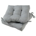 thumbnail image 1 of Heather Gray 20 in. Square Outdoor Tufted Seat Cushion (set of 2) by Greendale Home Fashions, 1 of 9