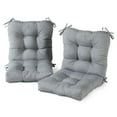 thumbnail image 1 of Heather Gray 42 x 21 in. Outdoor Tufted Dining Chair Cushion (Set of 2) by Greendale Home Fashions, 1 of 9