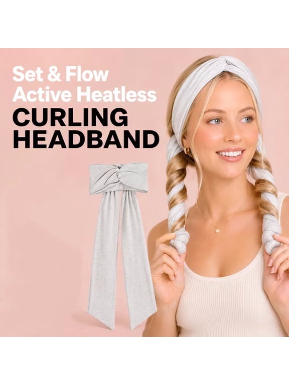 Flow Active Curling Headband Kitsch Heatless Hair Curler for Soft Waves & Curls