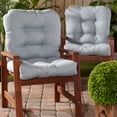 thumbnail image 1 of Heather Gray Outdoor Chair Cushion (2-pack), 1 of 7
