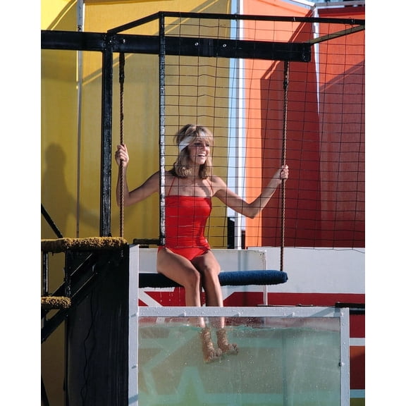 Heather Locklear Red Swimsuit Dunked In Water Tank 24x36 Classic Hollywood Poster