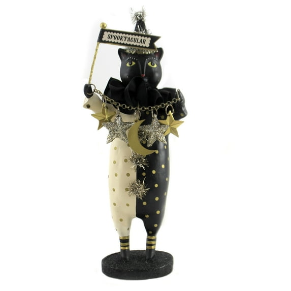 Heather Myers Black Jack Polyresin Cat Kitten Halloween 55402