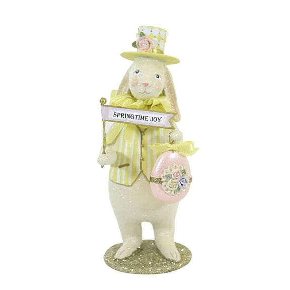 Heather Myers Langley Polyresin Bunny Rabbit Easter Egg 55517