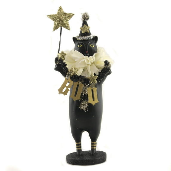 Heather Myers Zeus Polyresin Halloween Black Cat Boo 55268.