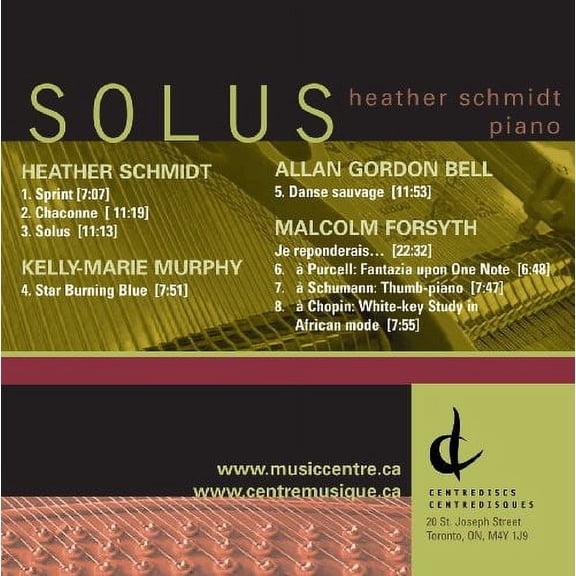 Heather Schmidt - Solus - Music & Performance - CD