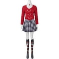 thumbnail image 1 of Heather Veronica Sawyer Chandler Uniform Women's Heather Musical Outfits Blue Jacket Skirt Uniform Suit, 1 of 8