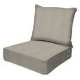 thumbnail image 1 of Heathered Solid Taupe Deep Seating Cushion Set, 1 of 8