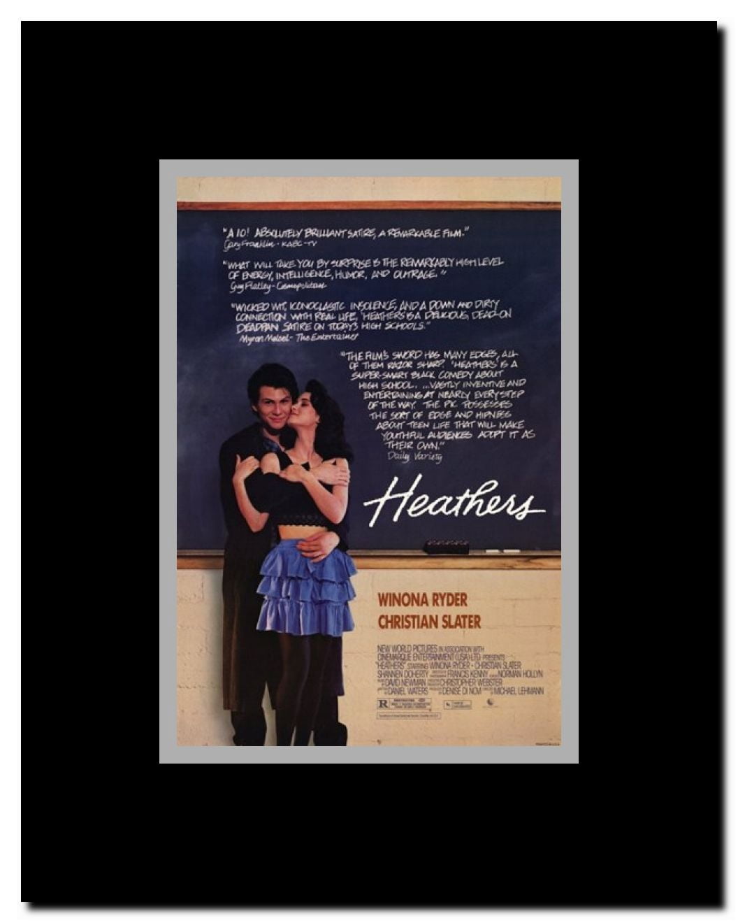 Heathers Framed Movie Poster