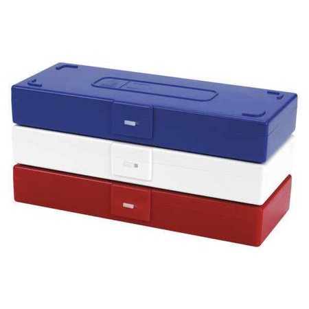 Heathrow Scientific Microscope Slide Box,50 Slots,Red HS15996B