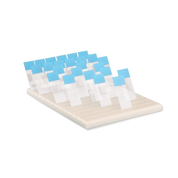 Heathrow Scientific Premium Polyethylene Microscope Slide Holder, Holds 78 Slides, White