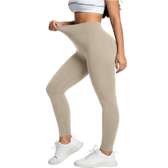 Heathyoga Leggings with JIANLAI Womens Ribbed Seamless High Waist Leggings Stretch Knit Athletic Pants Soft Sweat‑Wicking Gym Yoga Running Workout Casual Full Length Active Bottoms