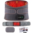 thumbnail image 1 of Heating Back Brace for Lower Back Relax, Heated Back Support Belt, Cordless Heating Pad Operated by 5000mAh Rechargeable Battery, 3 Vibration Modes & 3 Heat Levels, Gifts for Men Women, 1 of 13