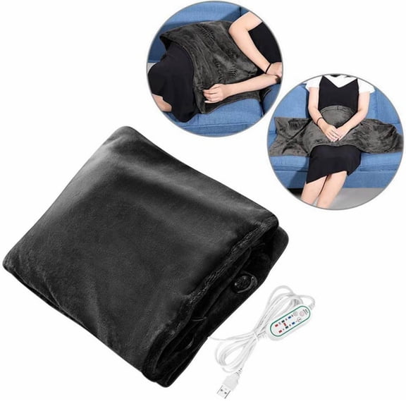 Heating Blanket USB Warm-up Shawl Intelligent Constant Temperature Washable Flannel Soft Comfortable Multicolor Options Plug-in Power Bank Multi-gear Control