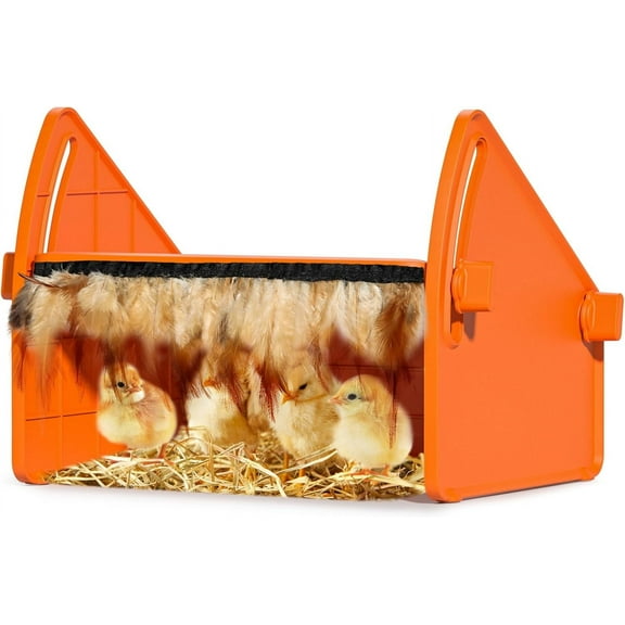 Heating Brooder Plate for Chicks Ducklings, Adjustable Brooder House for Keeping Poultry Warm(Orange, M)