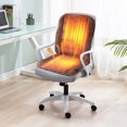 thumbnail image 1 of Heating Chair Pad, Colorful Soft Winter Warm Chair Cover, Large Comfortable Heating Cushion, Full Body Cushion Office Sitting Supplies, Cozy Seat Cushion with Waist Protection for Home Office, 1 of 5
