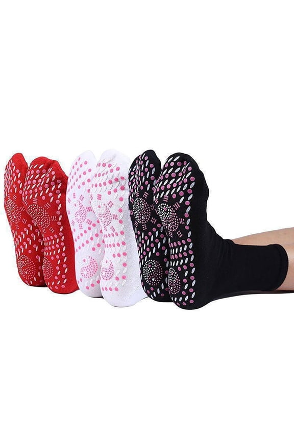 Heating Comfortable Elastic Socks.3PCs Self Warming Cold Weather Wear, Breathable Fabric Soothing Warmth Gentle Massage Effect, For Winter Outdoor Sports Hiking Skiing,Comfort Gift For Men Women