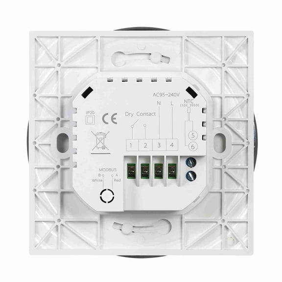 Heating Control Programmable Gas Boiler Heating Thermostat Dry Contact Temperature Controller Touchscreen LCD with Backlight Voice Control Compatible with Echo/ Home/IFTTT