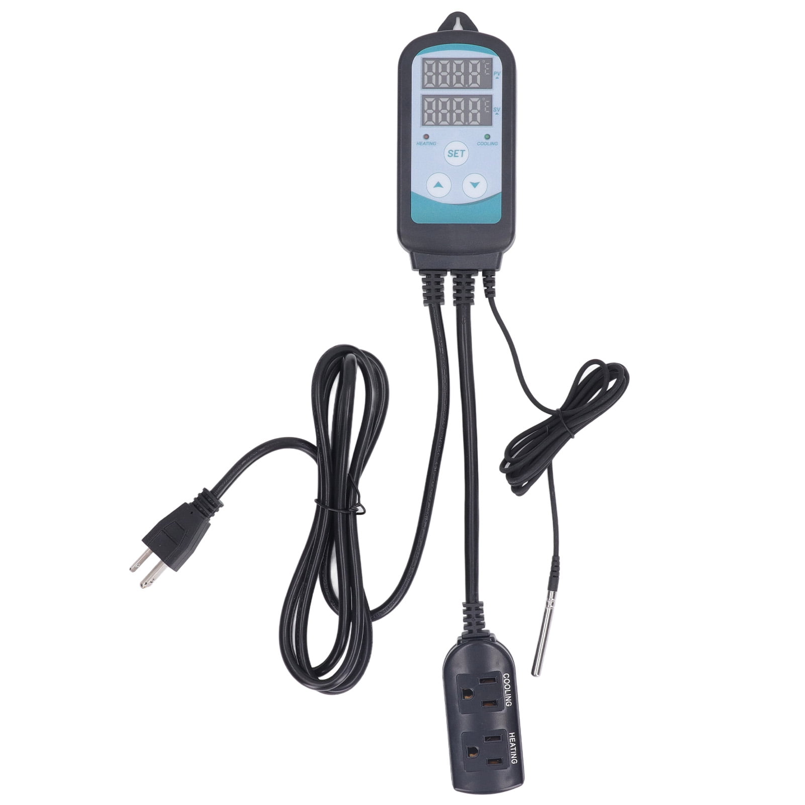 Heating Cooling Dual Stage Temperature Controller ℉ ℃ Dual Display