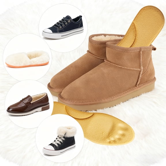 Heating Insoles for Outdoor Footwear – Self-Warming Breathable Reusable Odor-Free Comfort for All Ages and All Shoes