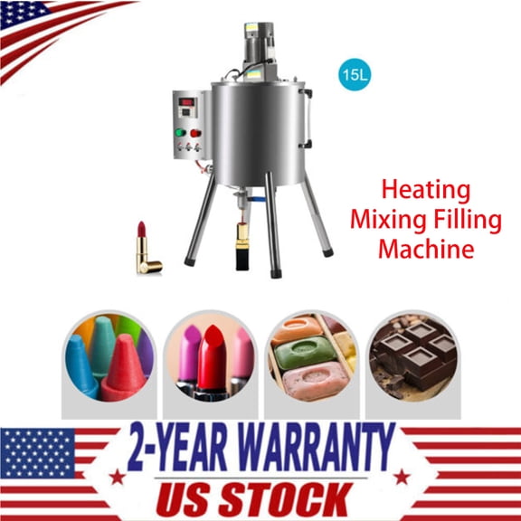 Heating Mixing Filling Machine 15L Capacity Lipstick Candle Heat Filler CE New