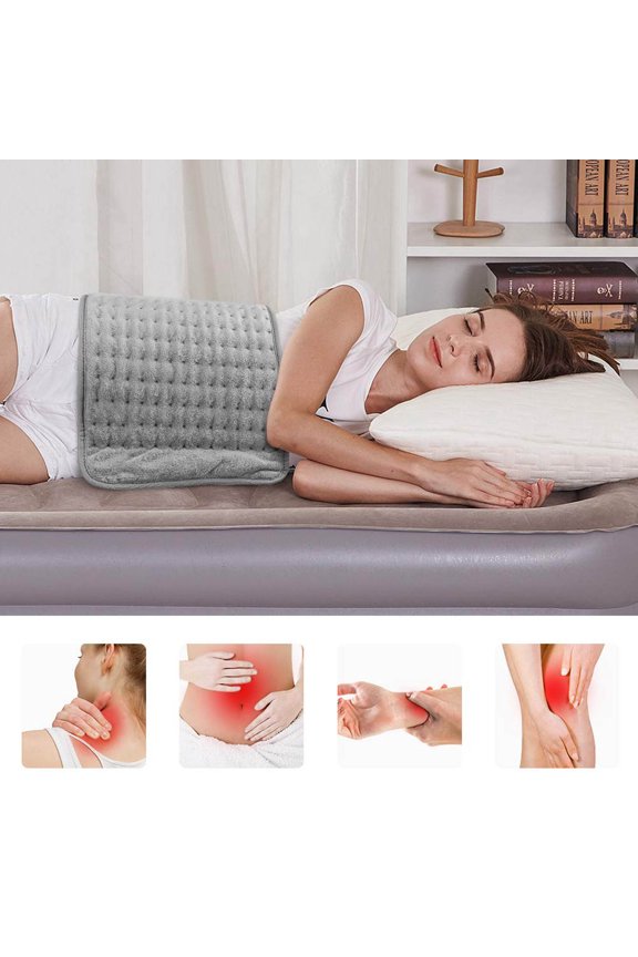 Heating Pad 76x40 - 6-Speed Digital Control with 4 Timers, Electric Blanket for Back Pain Relief, Machine-Washable (75W, Auto-Shutoff)