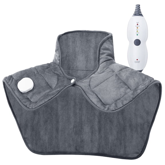 Heating Pad for Back and Cramps Relief, 2.2lb Weighted Heating Pads for Neck and Shoulders, Extra-Large Soft Electric Pad with 4 Heat Settings, Auto-Off, Gifts for Women Men Mom Dad, 22" x 19"