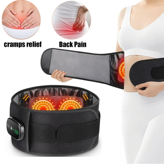 Heating Pad for Back Pain Relief With Massager And VibratingPortable Cordless Heating Pad for Cramps Plushies for Girl,Heating Pads for Stomach Back Belly Pain Gift for Women and Girl
