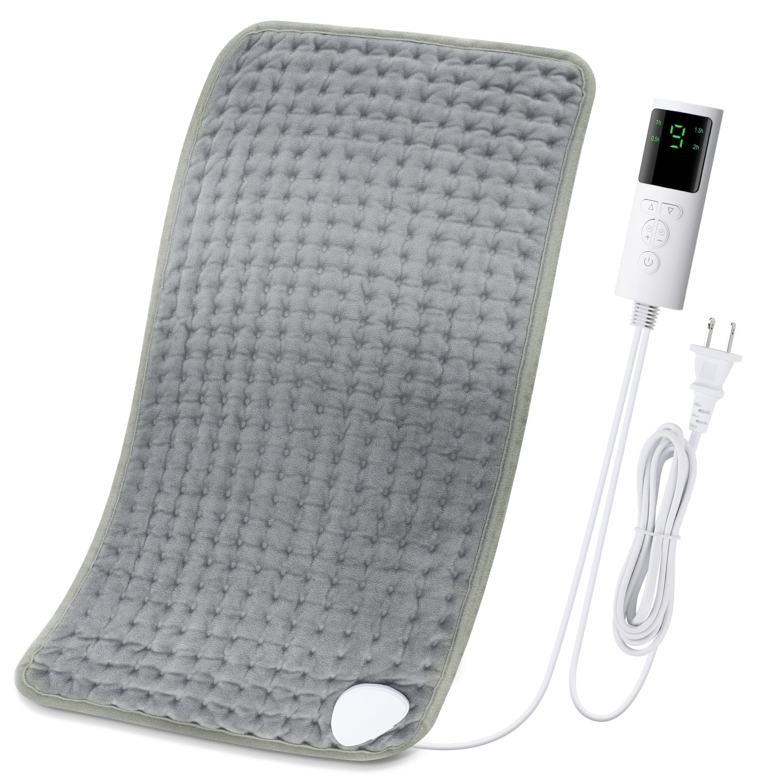 Heating Pad for Back Relief, Heating Pads for Back, Neck, Shoulder, Cramps with 9 Heat Settings & 4 Timers Auto-off, Machine Washable, Moist & Dry Heat, 12''×24'' Ideal Gift for Men & Women