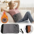 Heating Pad Back Wrap With Strap Contoured For Back Pain Relief 3 Heat