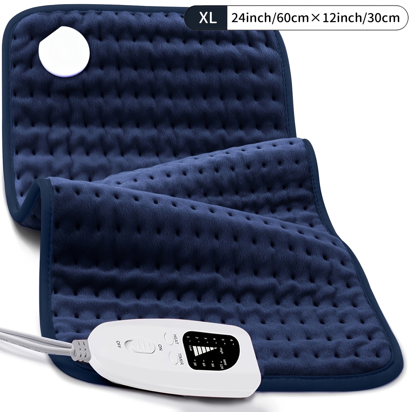 Heating Pad,Electric Heating Pads for Back,Neck,Abdomen,Moist Heating Pad for Shoulder,Knee,Arms,Legs,Dry/Moist Heat & Auto Shut Off,Birthday Gifts for Men and Women, 24x12 Inch