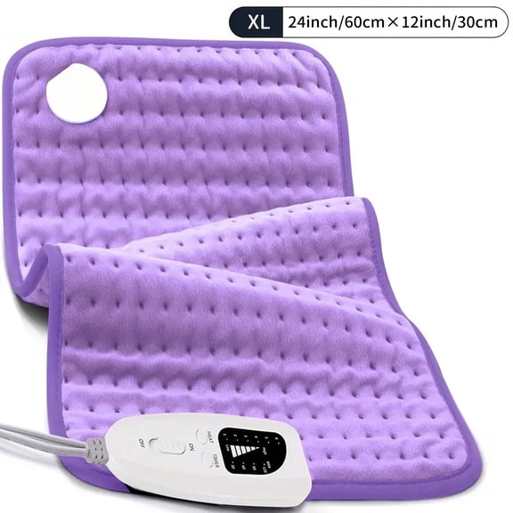 Heating Pad for Back,Neck,Abdomen,Shoulder,Knee,Arms,Legs,Dry/Moist Heat & Auto Shut off,Birthday Gifts for Men and Women, 12" x 24", 1 Pack