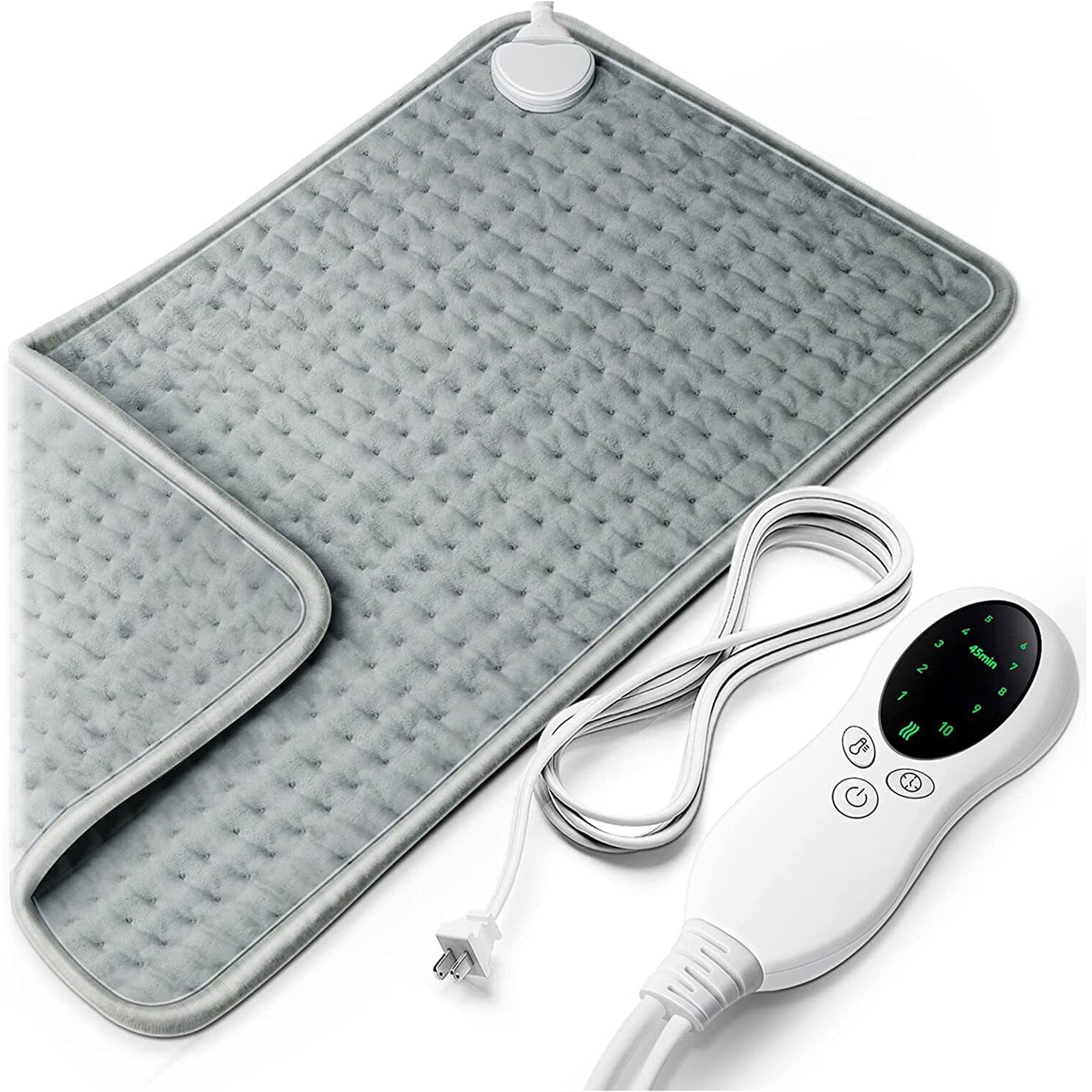 Electric Heating Pad, Auto Shut Off, 10 Heat Settings, 17" x 33