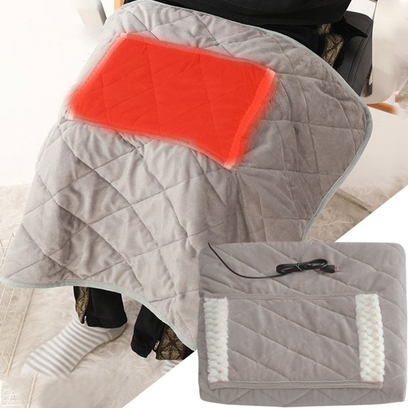 Heating Pad Heated Blanket 5V Voltage Heating Blanket Usb Blanket Multifunctional Hand Warmer Knee Blanket Lunch Break Heating Blanket Cover Blanket 70*100 Velvet Warm Blanket