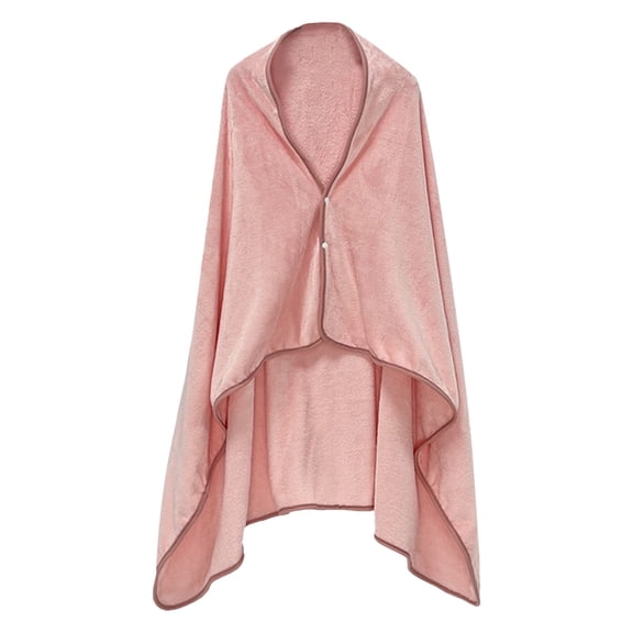 Heating Pad Heated Blanket Flannel Shawl Blanket Multi Functional Travel Blanket Throw Pillow Purpose Nap Blanket Embroidered Foldable Cape 100×150Cm