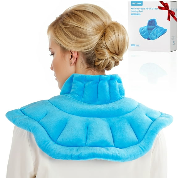 MaxKare Microwavable Heating Pad,Weighted Heating Pad,Neck & Hot Neck Wrap,Blue