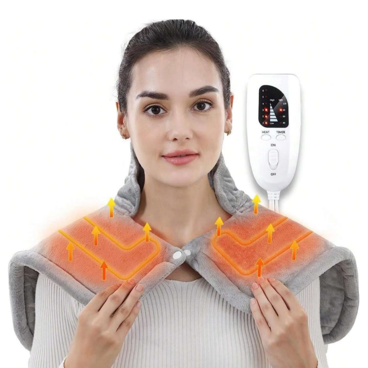 Heating Pad for Neck and Shoulder Home Times 2lb Weighted Large