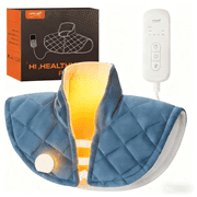 suncall Electric Weighted Heating Pad for Neck and Shoulder and Back, Soft Flannel Material, Christmas Holiday Gift, Blue