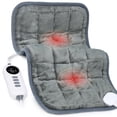 thumbnail image 1 of Heating Pad, Weighted Heating Pad with Massaging Vibrations, Massage Heating Pad for Back Cramps Shoulder Pain Relief, 6 Heat Settings & 4 Massage Modes, Gifts for Christmas, 24" x 12", 1 of 7