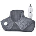 thumbnail image 1 of Heating Pad, Weighted Heating Pad for Neck and Shoulders Pain Relief, Electric Heating Pad for Cramps with 4 Heat Settings, 2 Hours Auto-Off, Machine Washable, Gray, 1 of 8