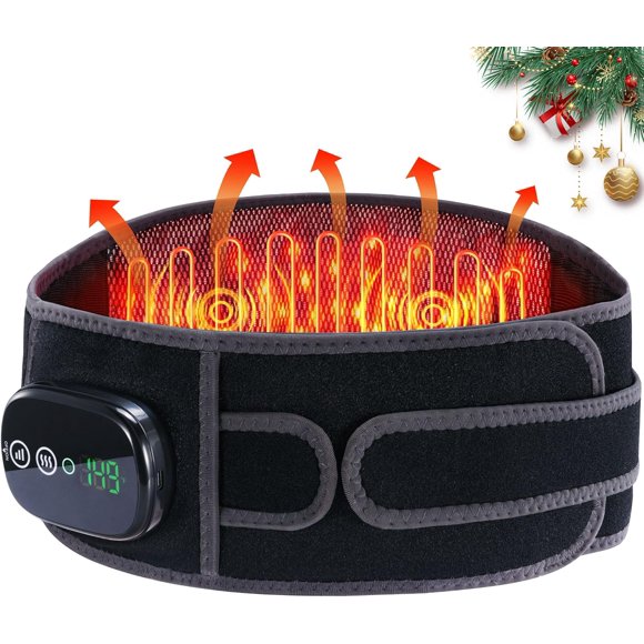 Heating Pad for Back HOMRELEXA Cordless Lower Back Massager with Heat, Birthday Gifts for Dad Men Women Mom, 3 Heating Levels & 3 Massage Mode