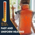 thumbnail image 1 of Heating Pad for Neck and Shoulders,Back Pain Relief,3 Heat Levels & 90-Mins Auto Shut Off,Machine Washable,Gifts for Dad,Women,Men,33"x24",Grey, 1 of 10