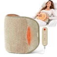 thumbnail image 1 of Heating Pad with Massager for Back Pain Relief, Heating Pad Wrap for Period Cramps Lower Back Neck Shoulders Relief, 1 of 13