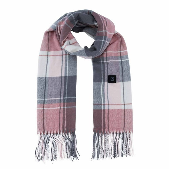 Heating Scarf Graphene Electric Heating Smart USB Electric Heating Three-Speed Temperature Adjustment Plus Velvet Warm Neck Protection Running Volume Direct Sal S-45 Pink-a One Size